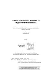 Visual Analytics of Patterns in High-Dimensional Data - Fachbereich ...