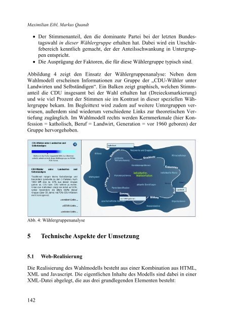 Modellbildung und Visualisierung: Das Sowinet.de-Wahlmodell ...