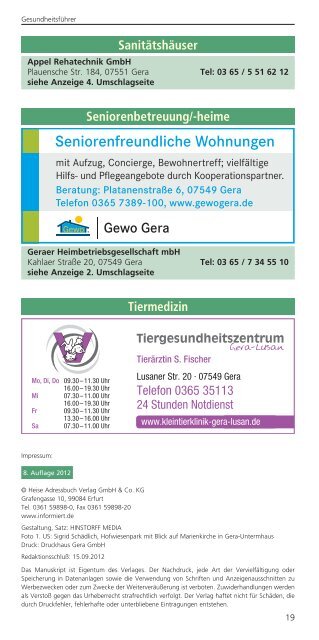 GesundheitsfÃ¼hrer Gera - informiert.de