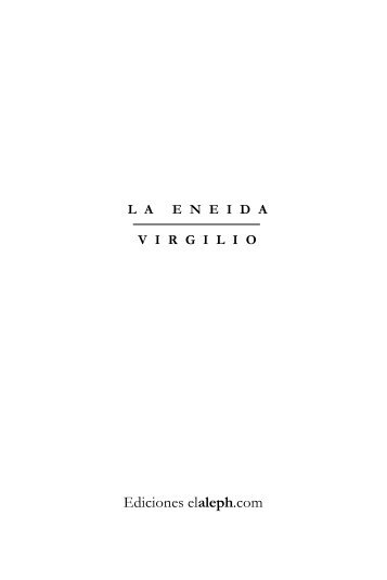 Virgilio - la eneida (en prosa)