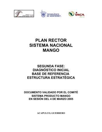 PLAN RECTOR SISTEMA NACIONAL MANGO - Sagarpa