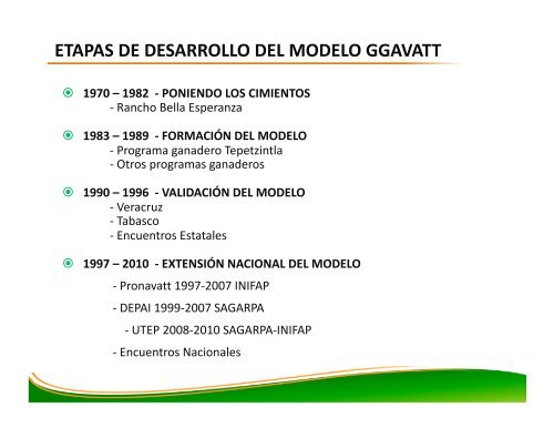 modelo ggavatt una experiencia de extensión ... - InfoRural.com.mx