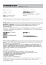 Privatklinik Wyss AG - Infoset