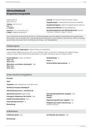 Chrischtehüsli - Infoset