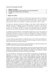 Rapport de synthèse - Infoset