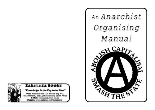Anarchist Organising Manual - Infoshop.org