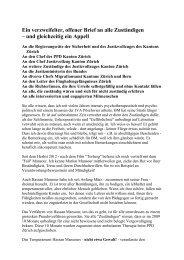 Offener Brief an die ZustÃ¤ndigen von Ursula Herzig - Infosperber