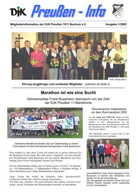 Marathon ist wie eine Sucht - DJK Preußen 1911 Bochum eV