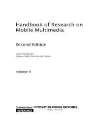 Handbook of Research on Mobile Multimedia - CiteSeerX