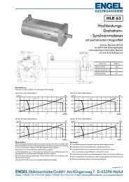 HLR 63 Hochleistungs- Drehstrom- Synchronmotoren - infra-antriebe