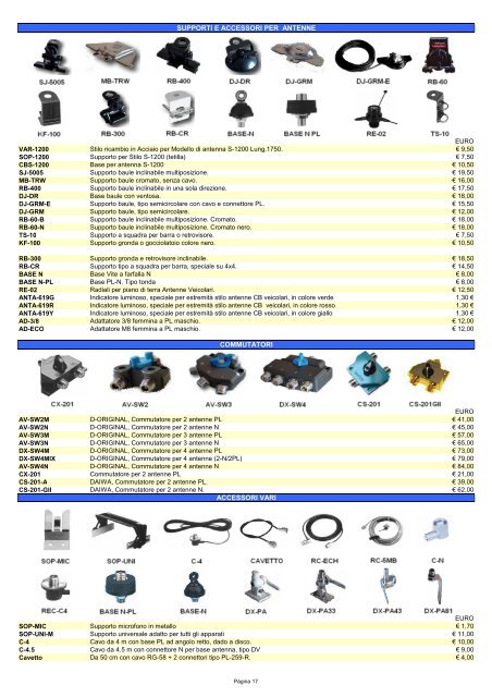 Scarica il catalogo Telecomunicazioni falcon - Telecomandi e ...