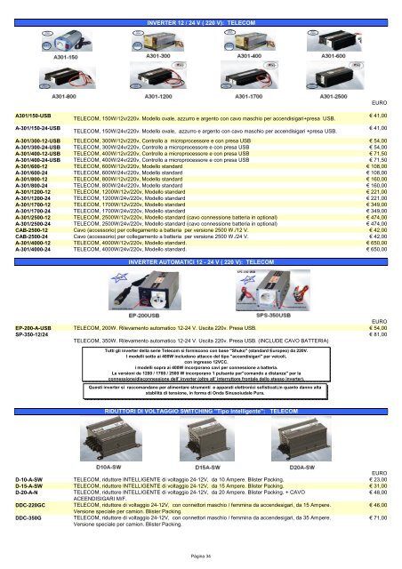 Scarica il catalogo Telecomunicazioni falcon - Telecomandi e ...