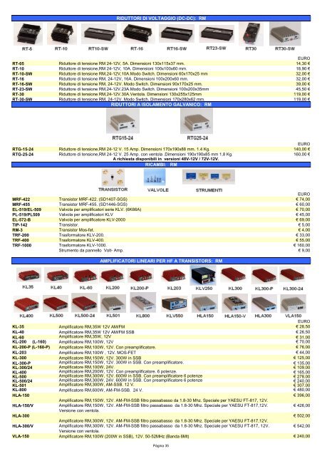 Scarica il catalogo Telecomunicazioni falcon - Telecomandi e ...