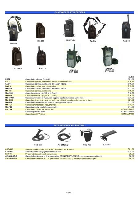 Scarica il catalogo Telecomunicazioni falcon - Telecomandi e ...