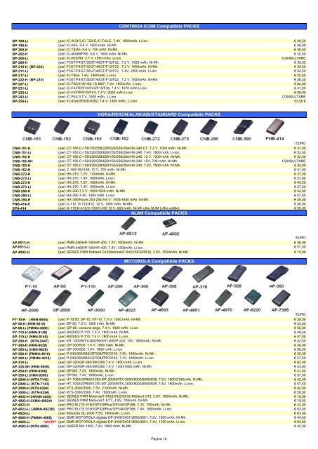catalogo PDF - Telecomandi e controlli remoti ad infrarossi