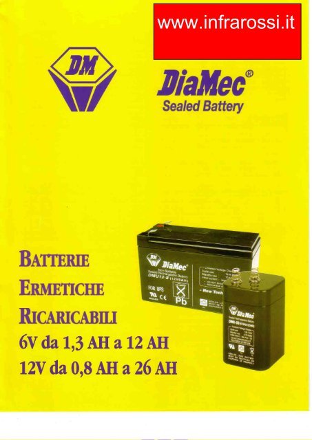 Catalogo Batterie Piombo DiaMec Antifurti Sirene Micro Series