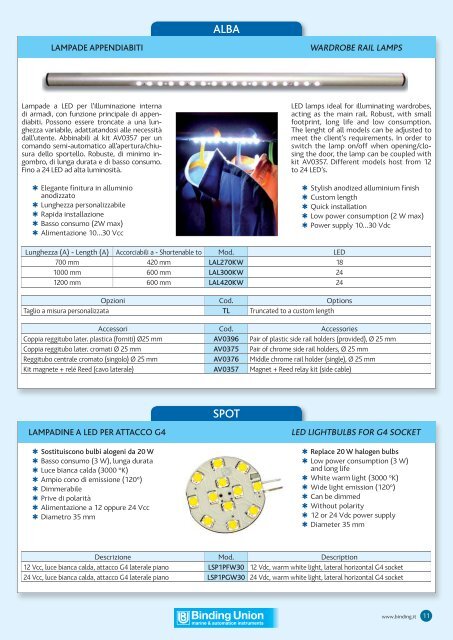 Catalogo Nautica Camper Accessori Faretti Automatismi Binding ...