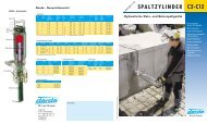 DARDA - Spaltzylinder Hydraulische Stein- und ... - Darda Gmbh