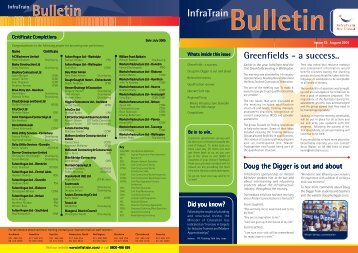 Bulletin - InfraTrain New Zealand