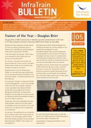 Trainee Of The Year – Douglas Brier - InfraTrain New Zealand