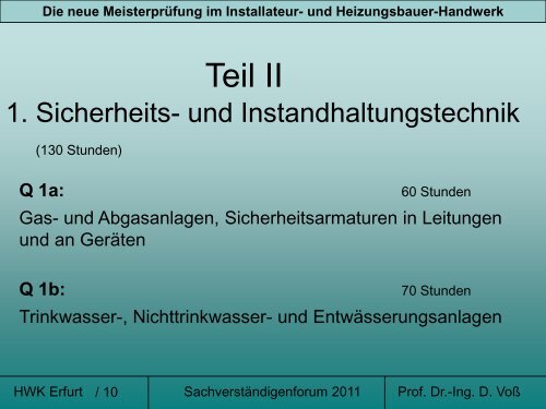 Die neue Meisterprüfung im Installateur- und Heizungsbauer-Handwerk