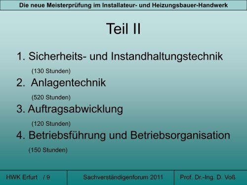 Die neue Meisterprüfung im Installateur- und Heizungsbauer-Handwerk