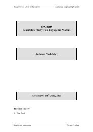 Cryogenic Stepper Motors For INGRID - Isaac Newton Group of ...