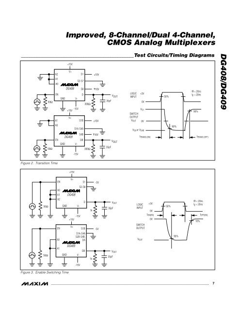 DG408/DG409 Improved, 8-Channel/Dual 4-Channel, CMOS ...