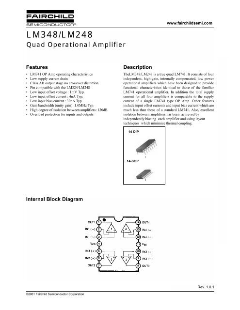 lm348 lm248 quad operational amplifier prof mason