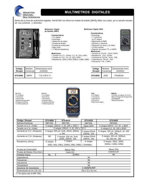 MULTIMETROS ANALOGICOS