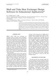 Shell and Tube Heat Exchanger Design Software for Educational ...