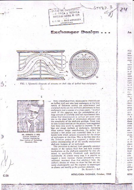 Exchanger design based on the Delaware research program