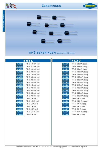 Download hier de LAC zekeringen Catalogus