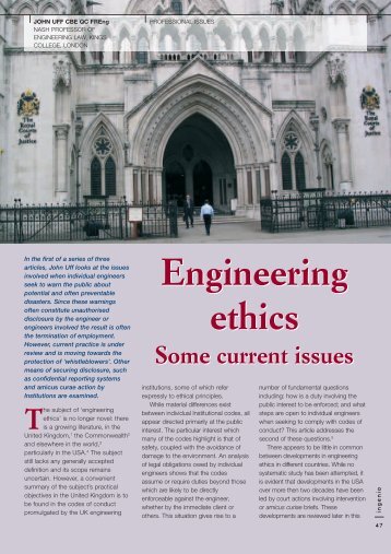 Engineering ethics Engineering ethics - Ingenia