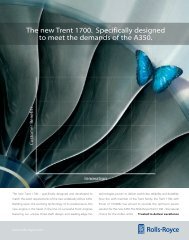 The new Trent 1700. Specifically designed to meet the ... - Ingenia