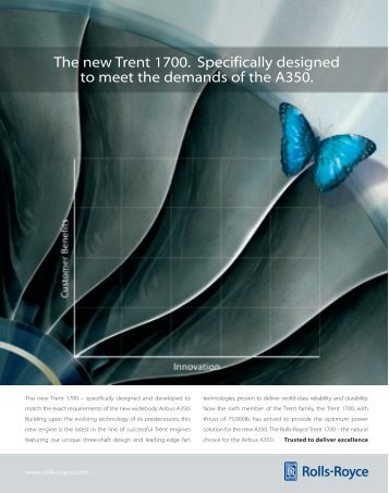 The new Trent 1700. Specifically designed to meet the ... - Ingenia