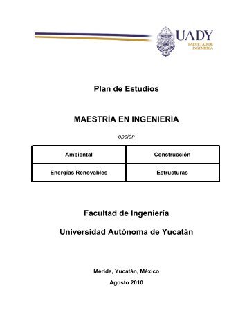 Plan de Estudios - Facultad de IngenierÃ­a - Universidad AutÃ³noma ...