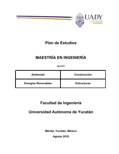 Plan de Estudios - Facultad de IngenierÃ­a - Universidad AutÃ³noma ...