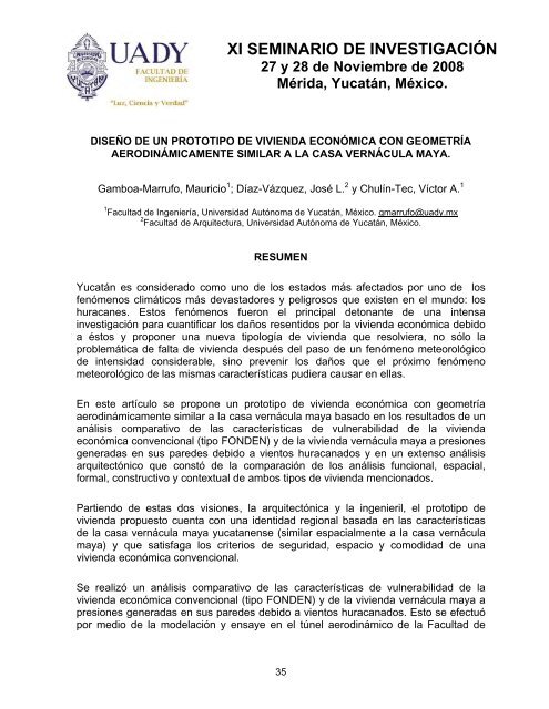 XI Seminario de InvestigaciÃ³n - Facultad de IngenierÃ­a - Universidad ...