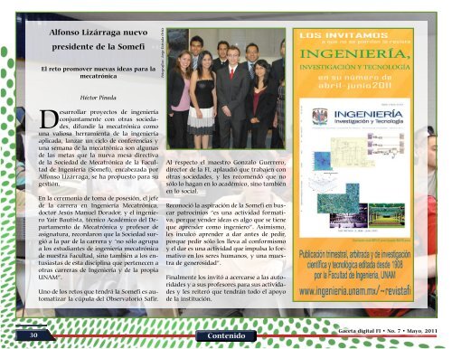 En SEFI, unidos para alcanzar metas - Facultad de IngenierÃ­a - UNAM