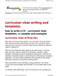 curriculum vitae writing and templates how to write a CV