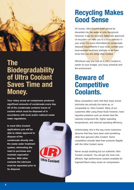 Ultra Coolant - Ingersoll Rand