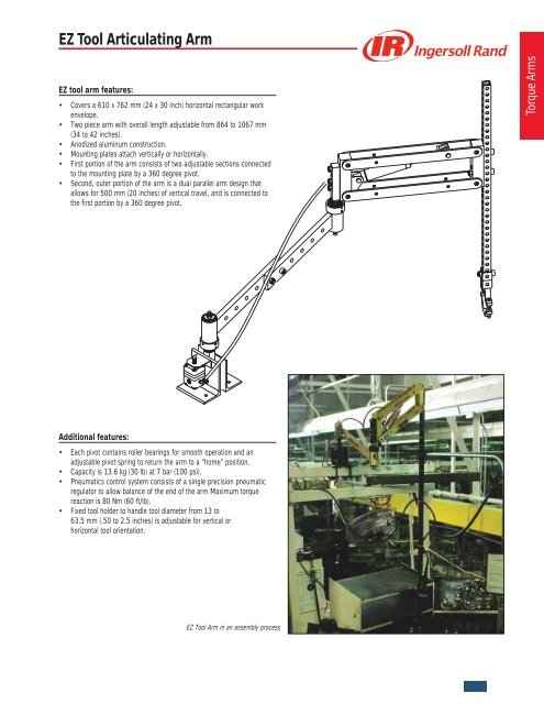 EZ Tool Articulating Arm - Ingersoll Rand