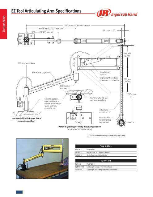 EZ Tool Articulating Arm - Ingersoll Rand