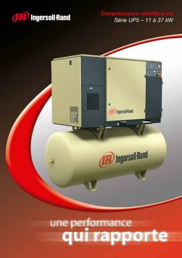 Compresseurs rotatifs Ã  vis SÃ©rie UP5 â 11 Ã  37 kW - Ingersoll Rand