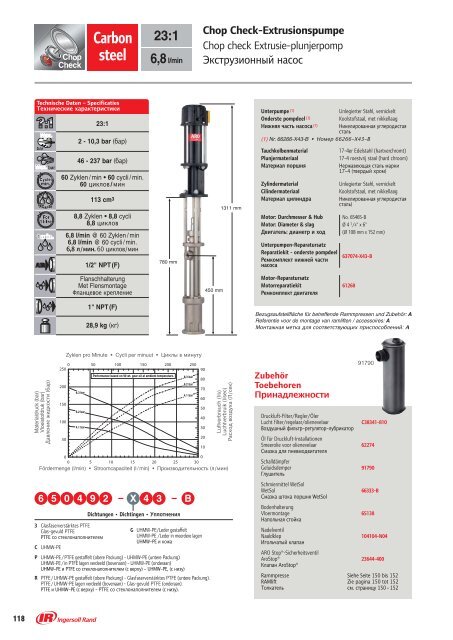 2-Kugel-Ventil-Kolbenpumpe - Ingersoll Rand