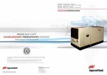 SSR M200-250 einstufig SSR M75-350 zweistufig - Ingersoll Rand