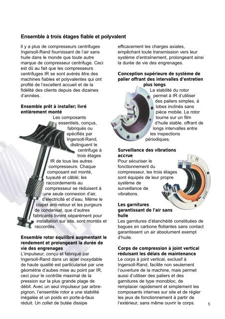 Compresseurs centrifuges non lubrifiÃ©s - Ingersoll Rand