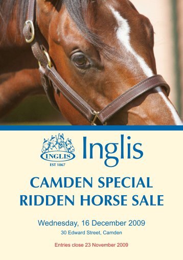 CAMDEN SPECIAL RIDDEN HORSE SALE - Inglis