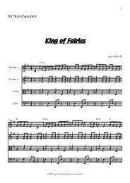 King of Fairies Partitur und Stimmen - ingo höricht